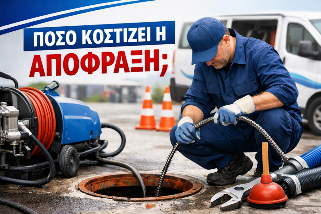 Αποφράξεις Τιμές στην Αθήνα: Πόσο Κοστίζει Πραγματικά μια Απόφραξη και Τι Πληρώνετε;
